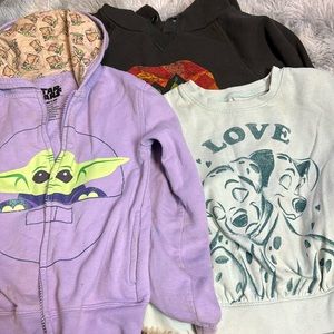 Girls 3 sweatshirt bundle size 5